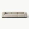 Modulares Sofa Lennon (4-Sitzer) aus Leinen-Mix