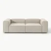 Modulares Sofa Lennon (3-Sitzer) aus Leinen-Mix