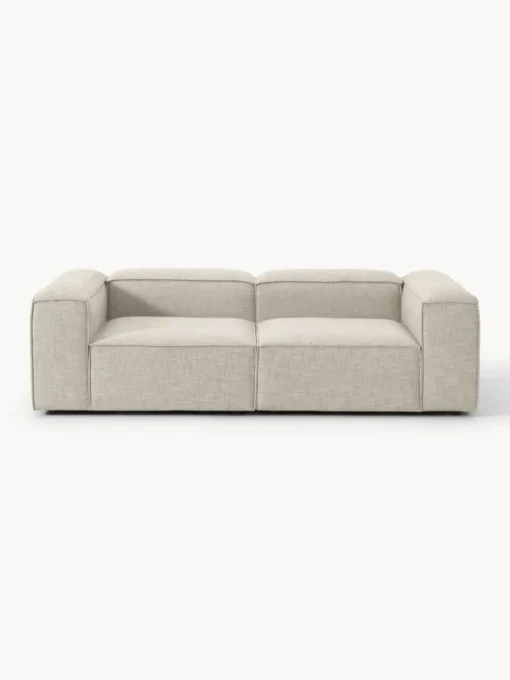 Modulares Sofa Lennon (3-Sitzer) aus Leinen-Mix