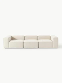 Modulares Sofa Lennon (4-Sitzer) aus Leinen-Mix
