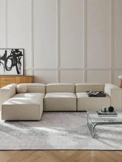 Modulares Sofa Lennon (4-Sitzer) mit Hocker (links/rechts)