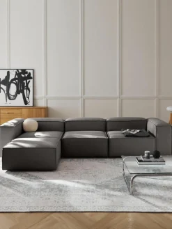 Modulares Sofa Lennon (4-Sitzer) mit Hocker (links/rechts)