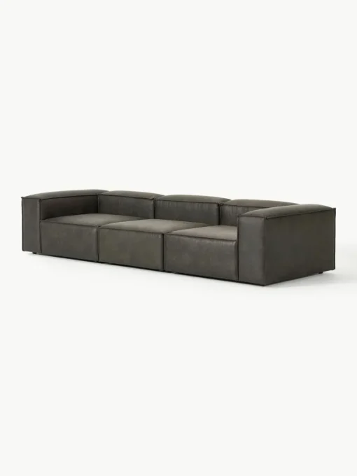 Modulares Sofa Lennon (4-Sitzer) aus recyceltem Leder