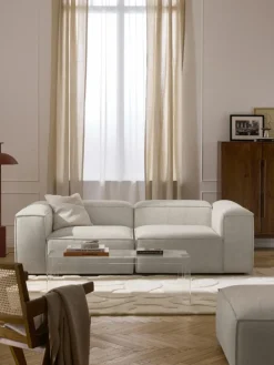 Modulares Sofa Lennon (3-Sitzer) aus Leinen-Mix