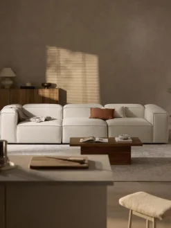 Modulares Sofa Lennon (4-Sitzer) aus Leinen-Mix