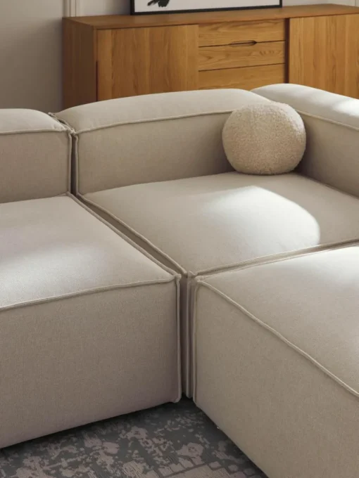 Modulares Sofa Lennon (4-Sitzer) mit Hocker (links/rechts)