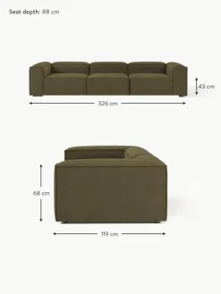Modulares Sofa Lennon (4-Sitzer) aus Bouclé