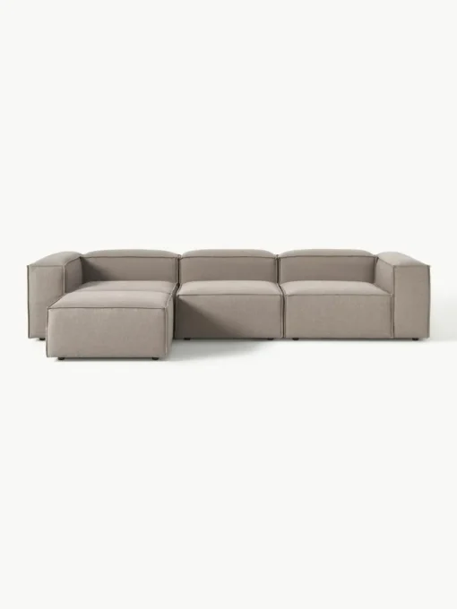 Modulares Sofa Lennon (4-Sitzer) mit Hocker (links/rechts)