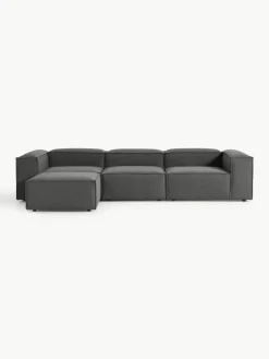 Modulares Sofa Lennon (4-Sitzer) mit Hocker (links/rechts)