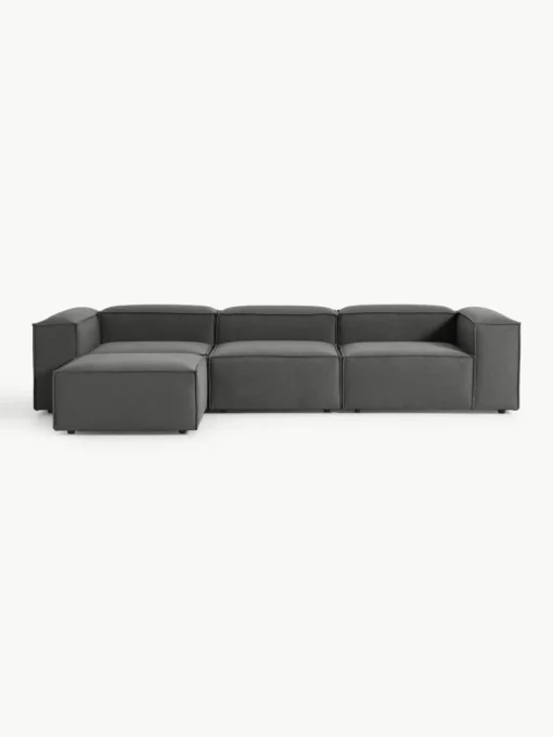Modulares Sofa Lennon (4-Sitzer) mit Hocker (links/rechts)