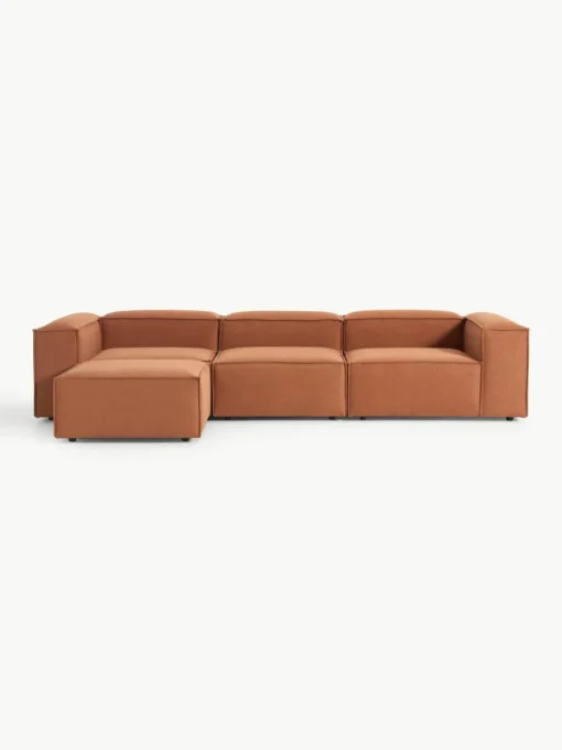 Modulares Sofa Lennon (4-Sitzer) mit Hocker (links/rechts)