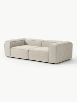 Modulares Sofa Lennon (3-Sitzer) aus Leinen-Mix
