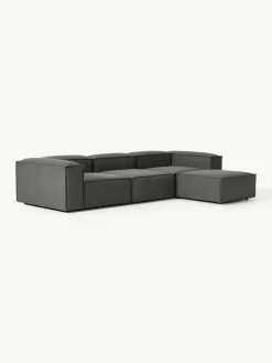 Modulares Sofa Lennon (4-Sitzer) mit Hocker (links/rechts)