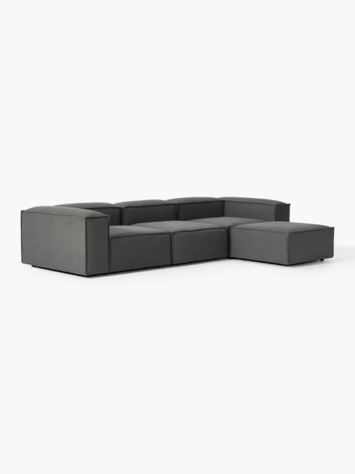 Modulares Sofa Lennon (4-Sitzer) mit Hocker (links/rechts)
