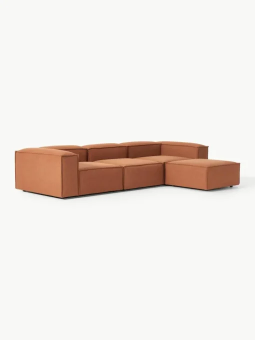 Modulares Sofa Lennon (4-Sitzer) mit Hocker (links/rechts)