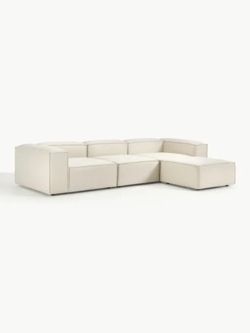 Modulares Sofa Lennon (4-Sitzer) mit Hocker (links/rechts)
