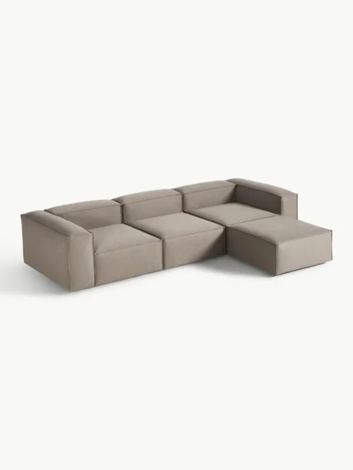 Modulares Sofa Lennon (4-Sitzer) mit Hocker (links/rechts)
