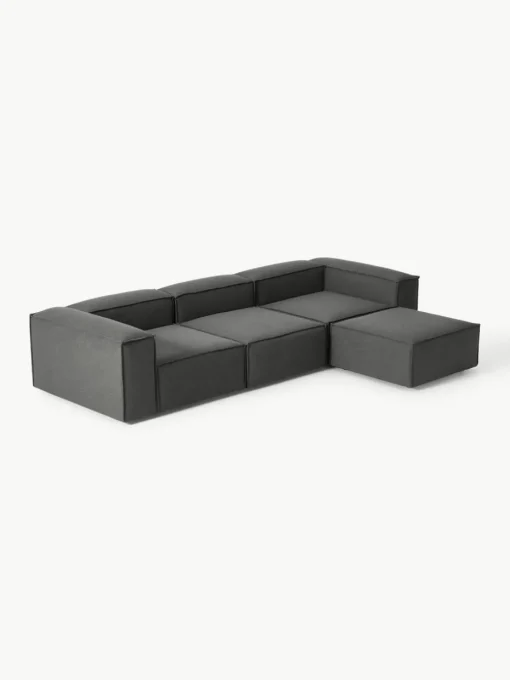Modulares Sofa Lennon (4-Sitzer) mit Hocker (links/rechts)