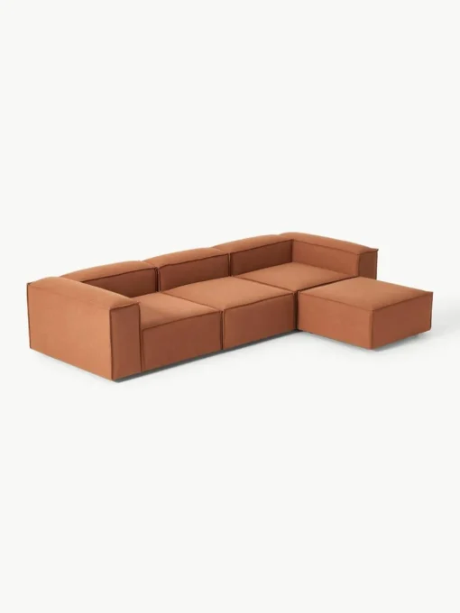 Modulares Sofa Lennon (4-Sitzer) mit Hocker (links/rechts)