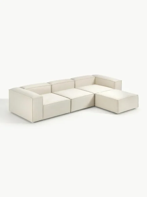 Modulares Sofa Lennon (4-Sitzer) mit Hocker (links/rechts)
