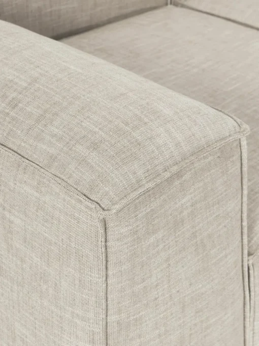 Modulares Sofa Lennon (4-Sitzer) aus Leinen-Mix