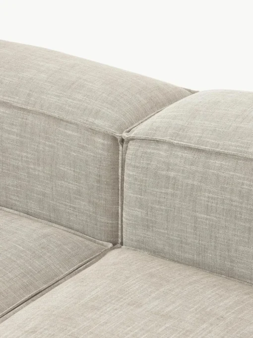 Modulares Sofa Lennon (3-Sitzer) aus Leinen-Mix
