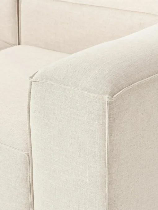 Modulares Sofa Lennon (4-Sitzer) aus Leinen-Mix