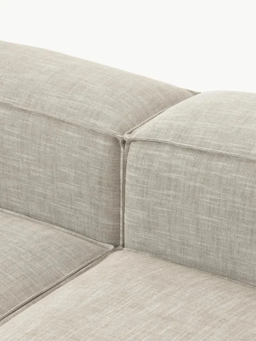 Modulares Sofa Lennon (4-Sitzer) aus Leinen-Mix