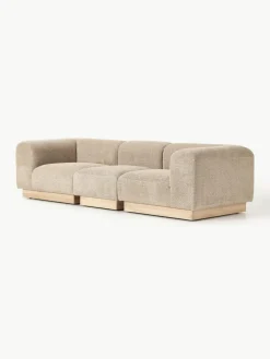 Modulares Sofa Natalie (3-Sitzer) aus Teddy-Bouclé