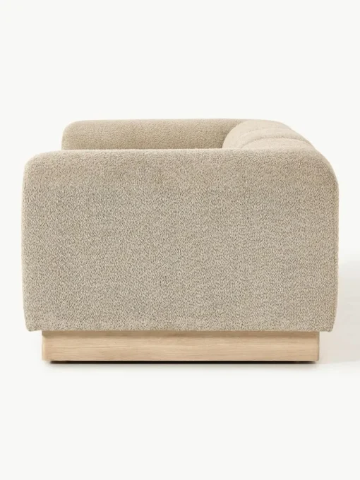 Modulares Sofa Natalie (3-Sitzer) aus Teddy-Bouclé