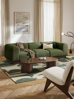 Modulares Sofa Natalie (3-Sitzer) aus Teddy-Bouclé