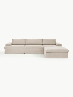 Modulares Sofa Russell (4-Sitzer) mit Hocker (links/rechts)