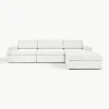 Modulares Sofa Russell (4-Sitzer) mit Hocker (links/rechts)