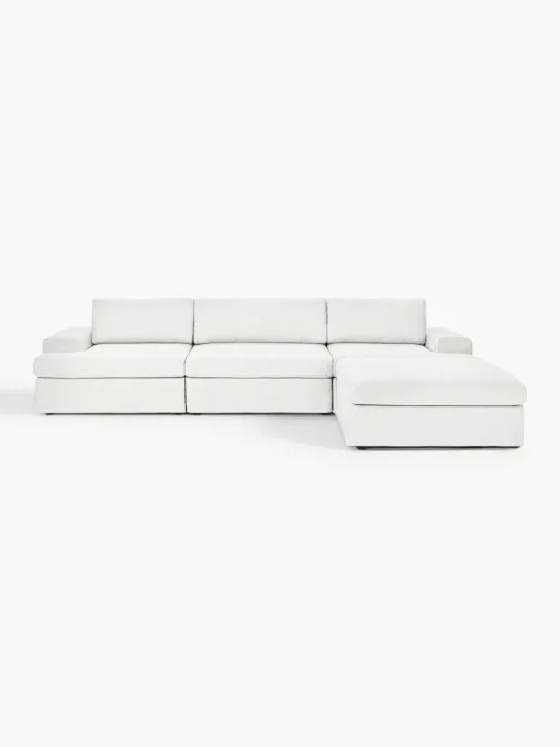 Modulares Sofa Russell (4-Sitzer) mit Hocker (links/rechts)