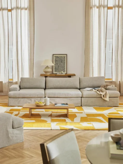 Modulares Sofa Russell (4-Sitzer) mit abnehmbaren Bezügen