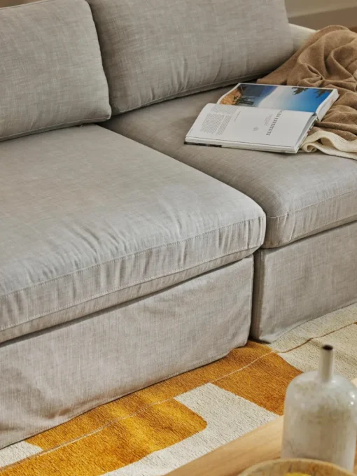 Modulares Sofa Russell (4-Sitzer) mit abnehmbaren Bezügen