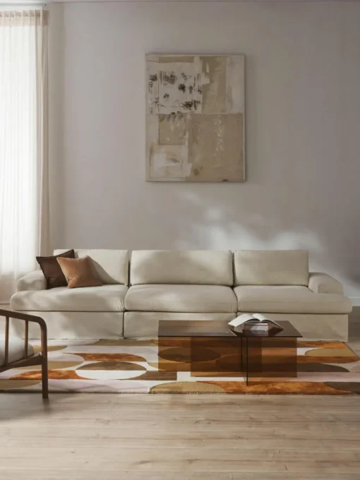 Modulares Sofa Russell (4-Sitzer) mit abnehmbaren Bezügen