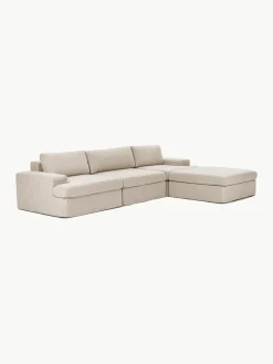 Modulares Sofa Russell (4-Sitzer) mit Hocker (links/rechts)