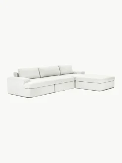 Modulares Sofa Russell (4-Sitzer) mit Hocker (links/rechts)