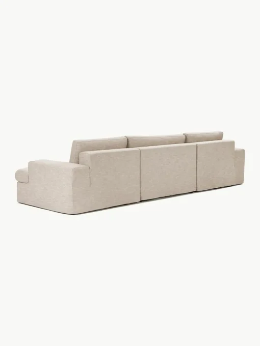 Modulares Sofa Russell (4-Sitzer) mit Hocker (links/rechts)