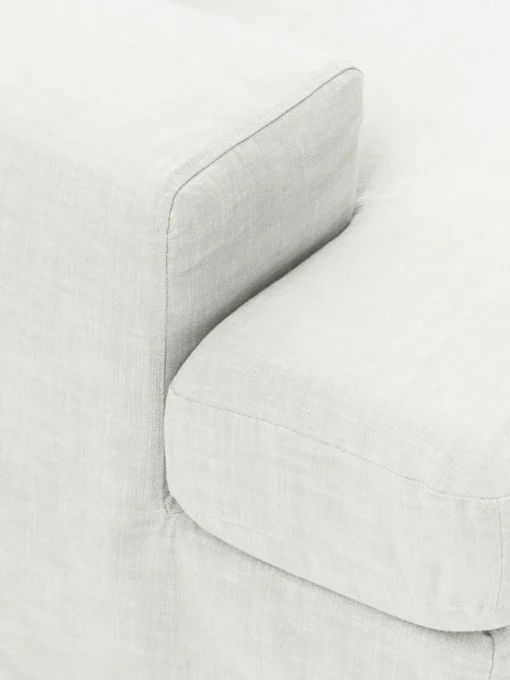 Modulares Sofa Russell (4-Sitzer) mit Hocker (links/rechts)