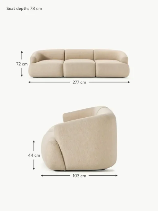 Modulares Sofa Sofia (3-Sitzer)