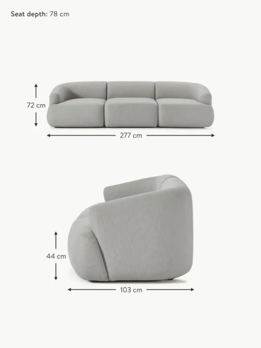 Modulares Sofa Sofia (3-Sitzer)