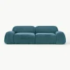 Modulares Sofa Wolke (3-Sitzer) aus Teddy-Bouclé