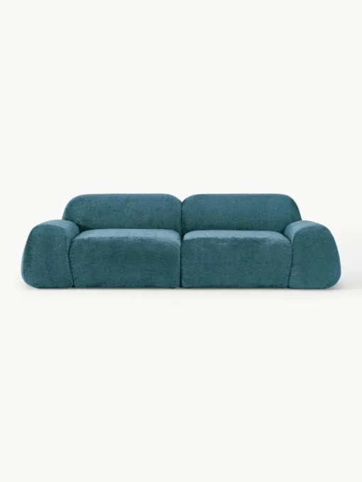 Modulares Sofa Wolke (3-Sitzer) aus Teddy-Bouclé