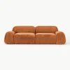 Modulares Sofa Wolke (3-Sitzer) aus Teddy-Bouclé