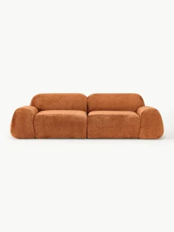 Modulares Sofa Wolke (3-Sitzer) aus Teddy-Bouclé