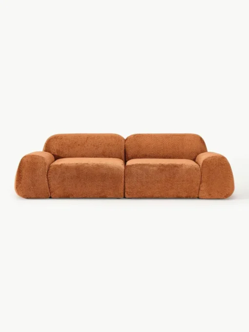 Modulares Sofa Wolke (3-Sitzer) aus Teddy-Bouclé