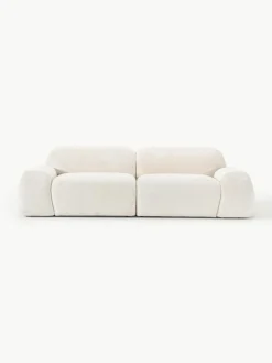 Modulares Sofa Wolke (3-Sitzer) aus Teddy-Bouclé