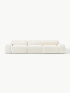 Modulares Sofa Wolke (4-Sitzer) aus Teddy-Bouclé